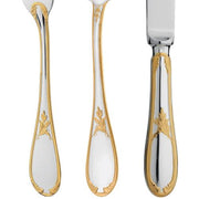 Lauriers Silverplated Gold Accents 10" Salad Serving Spoon by Ercuis Flatware Ercuis 