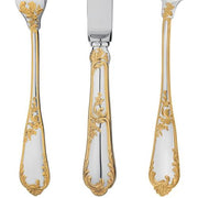 Rocaille Sterling Silver Gold Accented 7" Fish Fork by Ercuis Flatware Ercuis 