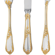 Rocaille Sterling Silver Gold Accented 7" Dessert Spoon by Ercuis Flatware Ercuis 