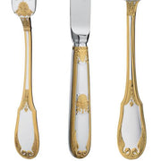 Empire Sterling Silver Gold Accented 7" Fish Fork by Ercuis Flatware Ercuis 