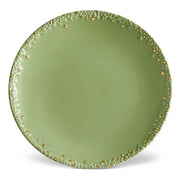 Haas Mojave Porcelain Charger, Matcha + Gold, 12.5" by L'Objet Dinnerware L'Objet 