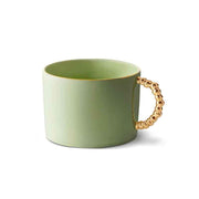 Haas Mojave Porcelain Tea Cup, Matcha + Gold, 8 oz. by L'Objet Coffee & Tea Cups L'Objet 