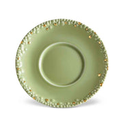 Haas Mojave Porcelain Saucer, Matcha + Gold, 6.5" by L'Objet Coffee & Tea Saucers L'Objet 