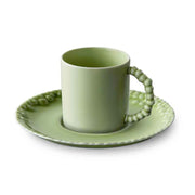 Haas Mojave Porcelain Espresso Cup & Saucer, Matcha, 4 oz. by L'Objet Coffee & Tea Cups L'Objet 