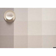 Hue Woven Textile Placemats by Chilewich Set of 4 Placemat Chilewich Stone Rectangle (14" X 19") 