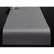 Chilewich: Basketweave Woven Vinyl Placemats Sets of 4 & Runners Placemat Chilewich Runner 14" x 72" Ice BW 