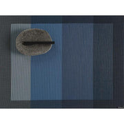 Chilewich: Color Tempo Woven Vinyl Placemats Set of 4 Placemat Chilewich Rectangle 14" x 19" Indigo Tempo 