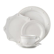 Whitewash Berry and Thread 5 Piece Placesetting with Teacup by Juliska Dinnerware Juliska 