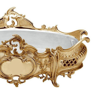 Louis XV Sterling Silver Gold Accented 14 Jardinière/Planter by
