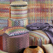 Jarris Cylinder Pouf, 18" by Missoni Home Ottoman Cushions Missoni Home 