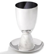 Coluna 5" Carrara & Silver Kiddush Cup by ANNA New York Judaica Anna 