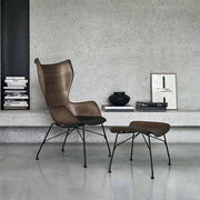 K/Wood Chair w/Leather Seat by Philippe Starck for Kartell Chair Kartell 