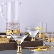 Truro Gold Martini Glass, 8 oz., Set of 2 by Michael Wainwright Glassware Michael Wainwright 