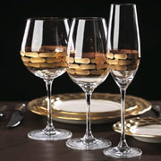 Truro Gold White Wine Glass, 15.25 oz., Set of 2 by Michael Wainwright Glassware Michael Wainwright 