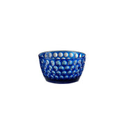 Lente Synthetic Crystal Acrylic Snack or Cereal Bowl, 6", Set of Four by Mario Luca Giusti Glassware Marioluca Giusti Royal Blue 