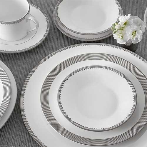 Grosgrain 5-Piece Place Setting by Vera Wang for Wedgwood - Amusespot