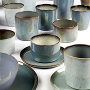 Terres de Rêves Coffee Cup, Misty Grey/Smokey Blue, 6 oz., Set of 4 by Anita Le Grelle for Serax Dinnerware Serax 