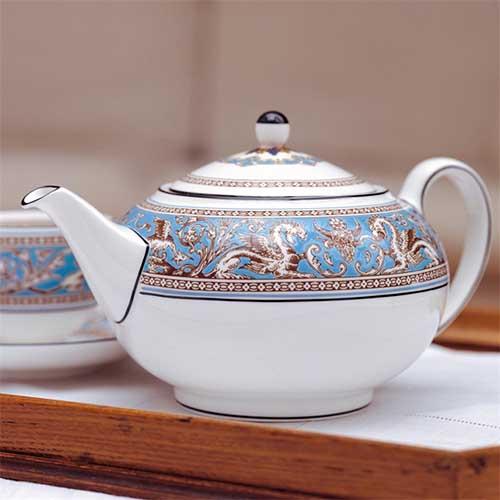 Florentine Turquoise 3-Piece Tea Set by Wedgwood - Amusespot
