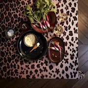 Leopard Linen Sateen Tablecloth by L'Objet Table Cloth L'Objet 