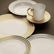 Perlee Gold Espresso Cup & Saucer, Set of 6 by L'Objet Dinnerware L'Objet 