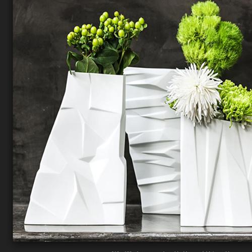 Matrix Tall Thin Porcelain Vase, 10.4" by Bartek Mejor for Vista Alegr ...