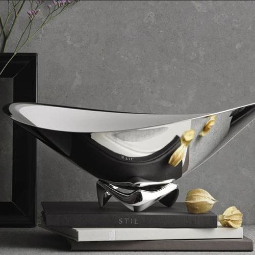 Stainless Steel Wave Bowl, 12.2