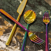 Linea Rainbow Dessert Fork by Mepra Flatware Mepra 