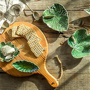 Countryside Leaves Fig Leaf with Caterpillar by Bordallo Pinheiro Dinnerware Bordallo Pinheiro 