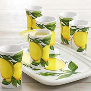 Lemon Salad/Dessert Plate, 1 Cluster of Lemons, 7.75", Set of 6 by Abbiamo Tutto Dinnerware Abbiamo Tutto 
