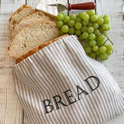 Linen Bread Bag 12" by Crown Linen Designs Crown Linen Designs Flax Stripe 
