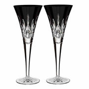 Lismore Black Champagne Flute, Set of 2 by Waterford Stemware Waterford 