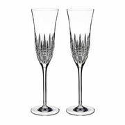 Lismore Diamond Essence Flute, 8 oz. by Waterford Stemware Waterford Set of 2 