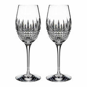 Lismore Diamond Essence 14 oz. Wine Glass by Waterford Stemware Waterford Set of 2 