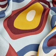 Multi-Color Waves Linen Sateen Tablecloth by L'Objet Tablecloths L'Objet 