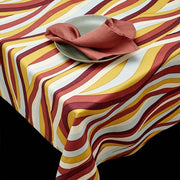 Multi-Color Linen Sateen Landscape Tablecloth by L'Objet Tablecloths L'Objet 