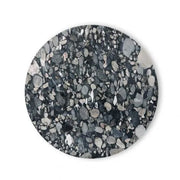 Fan Round Table, Black Base Pebble Marble Top by Tom Dixon Table Tom Dixon 