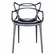 Masters Metal Chair, set of 2 by Philippe Starck with Eugeni Quitllet for Kartell Chair Kartell Titanium 
