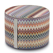 Masuleh Cylinder Pouf 16" x 12" by Missoni Home Ottoman Cushions Missoni Home 