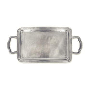 Lago Rectangle Tray with Handles by Match Pewter Serving Tray Match 1995 Pewter Medium 