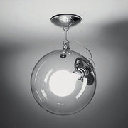 Miconos Ceiling Lamp by Ernesto Gismondi for Artemide Lighting Artemide Chrome 