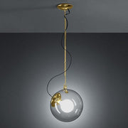 Miconos Suspension Lamp by Ernesto Gismondi for Artemide Lighting Artemide Gold 