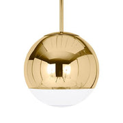 Mirror Ball Pendant Light Gold, 9.8" by Tom Dixon Lighting Tom Dixon 