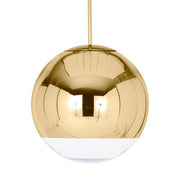 Mirror Ball Pendant Light Gold, 15.7" by Tom Dixon Lighting Tom Dixon 
