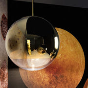 Mirror Ball Pendant Light Gold, 19.7" by Tom Dixon Lighting Tom Dixon 