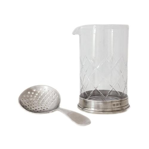 MATCH PEWTER Mixing Bar Glass