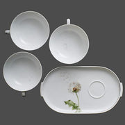 Lotos Bisque Dandelion Saucer for Tea Cup, 5.4 oz. by Wolfgang von Wersin for Nymphenburg Porcelain Dinnerware Nymphenburg Porcelain 