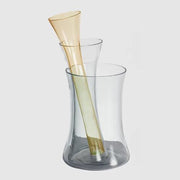 Murano D Vases by Enzo Mari for Danese Milano Vases, Bowls, & Objects Danese Milano Smoke/Smoke/Yellow 