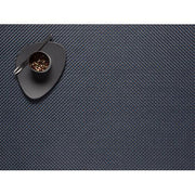 Chilewich: Basketweave Woven Vinyl Placemats Sets of 4 & Runners Placemat Chilewich Rectangle 14" x 19" Navy 