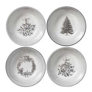 Winter White Nibble Bowl, 4.3", Set of 4 by Wedgwood Dinnerware Wedgwood 