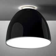 Nur Ceiling Lamp by Ernesto Gismondi for Artemide Lighting Artemide Gloss Black Classic Traditional Socket